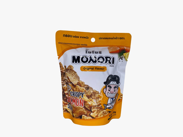 Monori Fried Salmon Skin 20g Original 原味三文魚魚皮20g