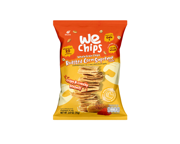 We Chips Whole Grain Chips Roasted Corn Supreme 70g 穀物脆脆粟米濃湯味 70g