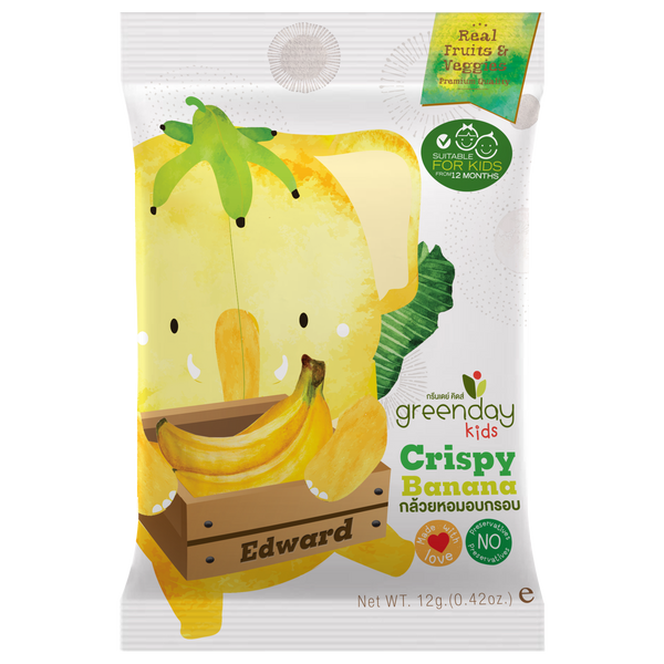 Happy Fruit Farm Small Pack - Banana Chips 12g Greenday Kids開心水果農場-香蕉脆脆 12g