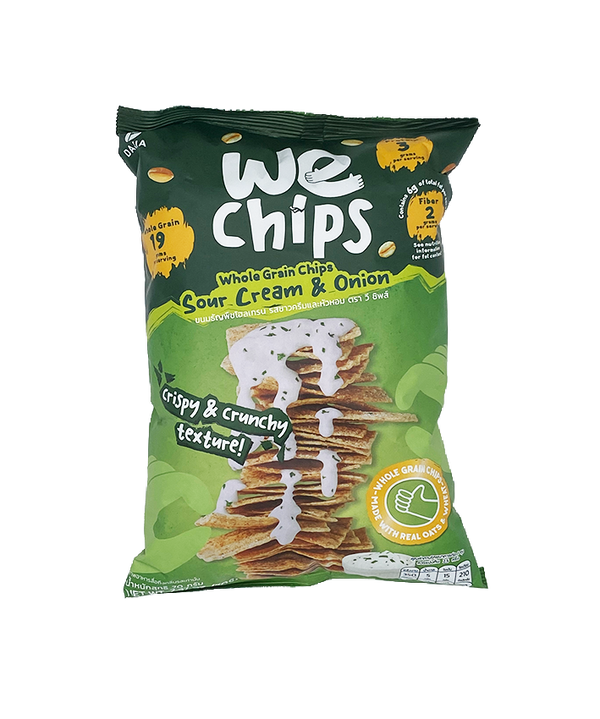 We Chips Whole Grain Chips Sour Cream & Onion Flavor 70g 殼物脆脆酸忌廉洋蔥味 70g