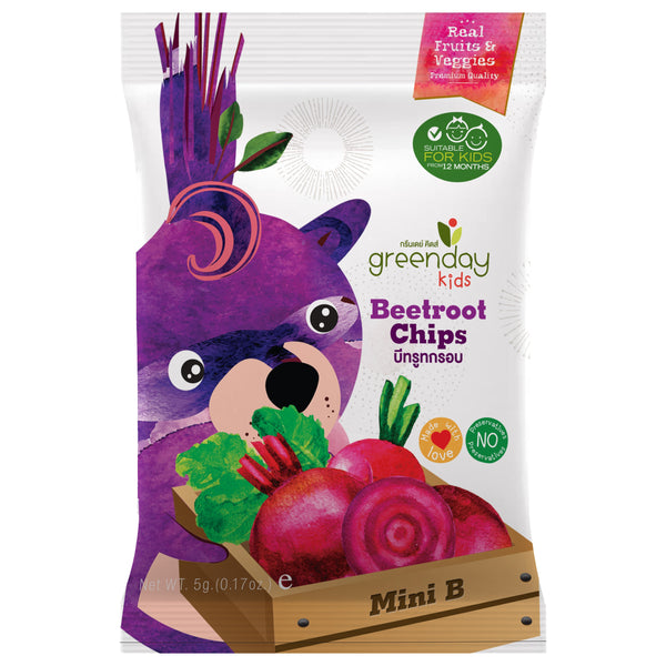 Happy Fruit Farm Small Pack - Beetroot Chips 5g Greenday Kids開心水果農場-紅菜頭脆脆 5g