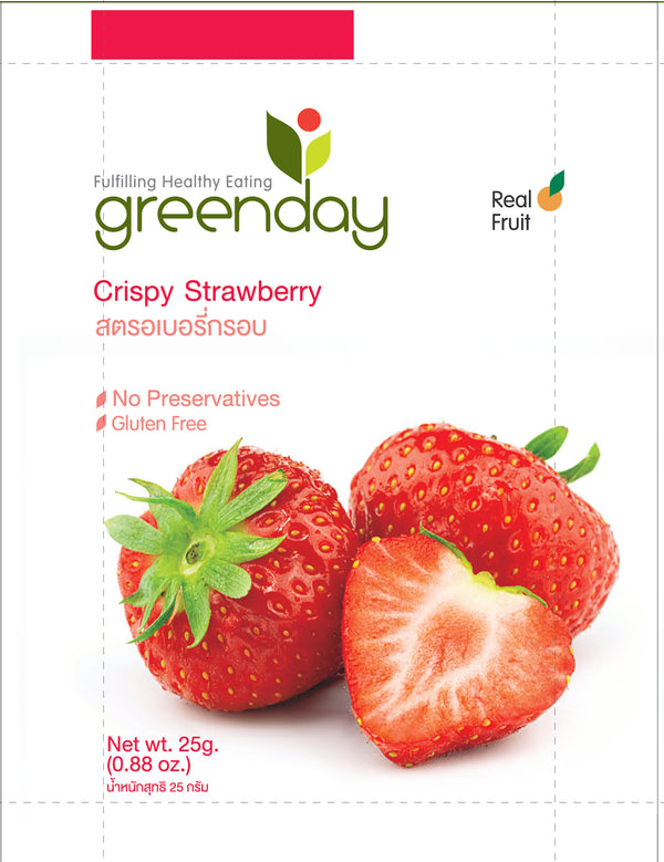 Greenday Crispy Strawberry 25g 士多啤梨脆脆 25g