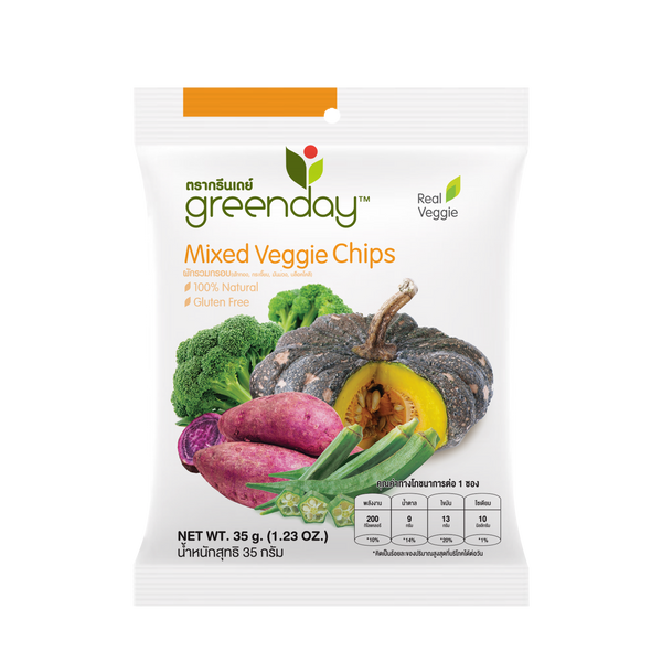 Greenday Mixed Veggie Chips 35g 混合蔬菜脆脆 35g