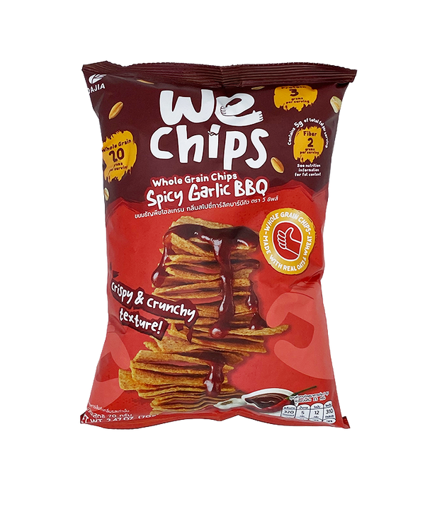 We Chips Whole Grain Chips Spicy Garlic BBQ Flavor 70g 穀物脆脆香蒜BBQ味 70g